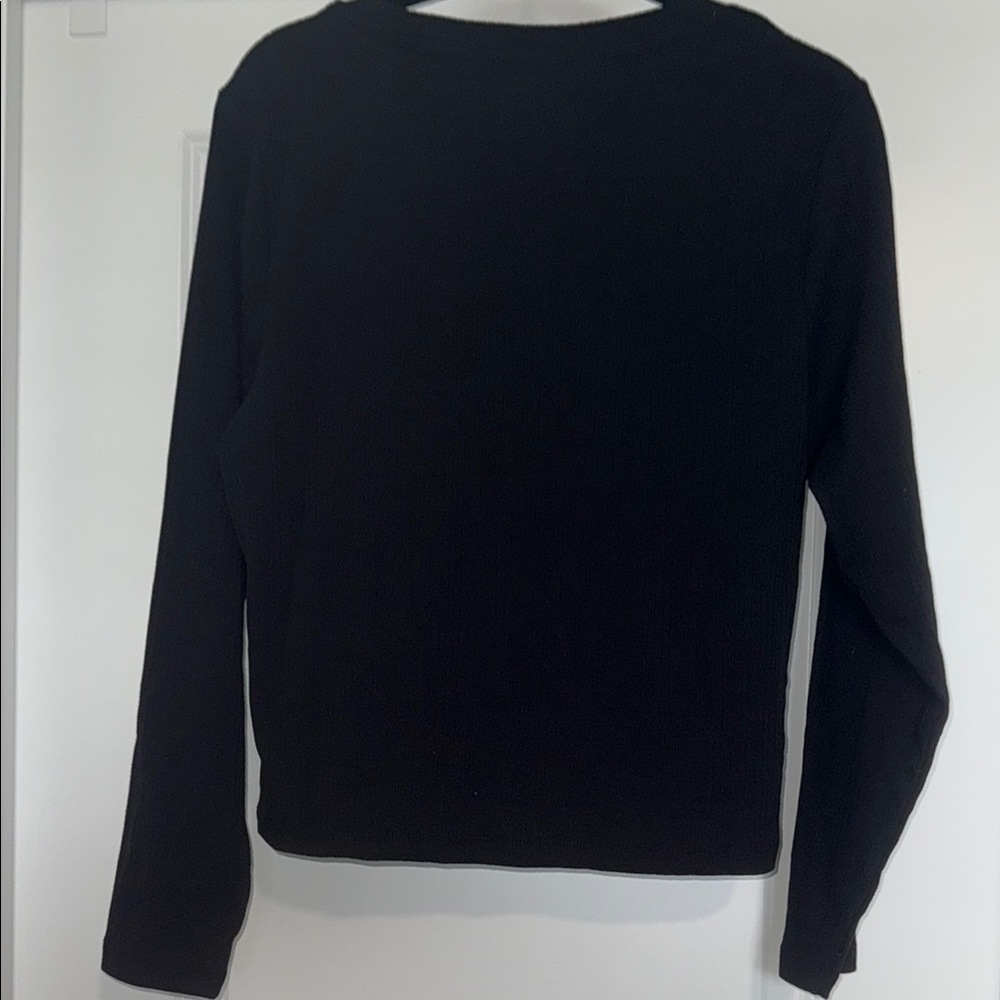 Old Navy Women's xl Fitted Square-Neck Rib-Knit T-Shirt - Picture 4 of 7